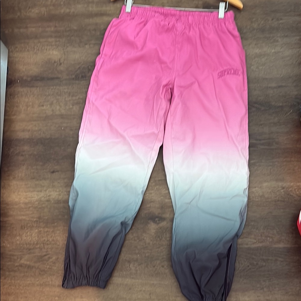 Supreme Pink and Gray Sweatpants for Effortless Style